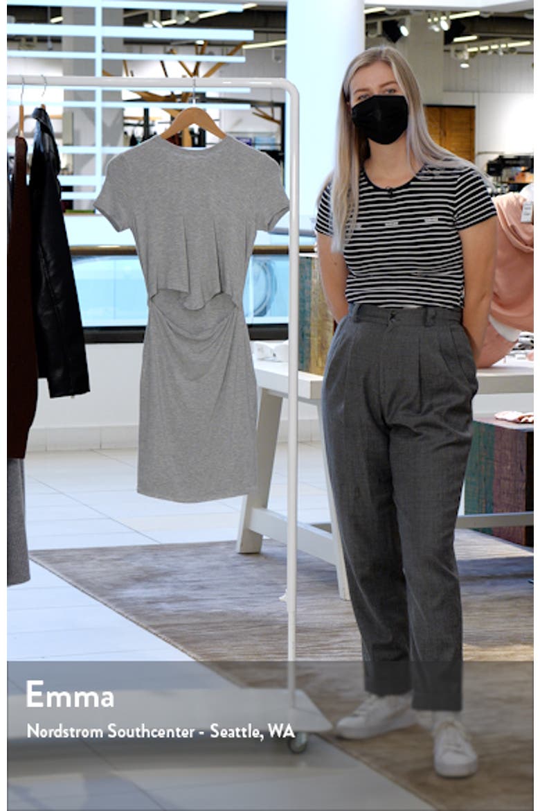 Knot Front Short Sleeve Minidress video