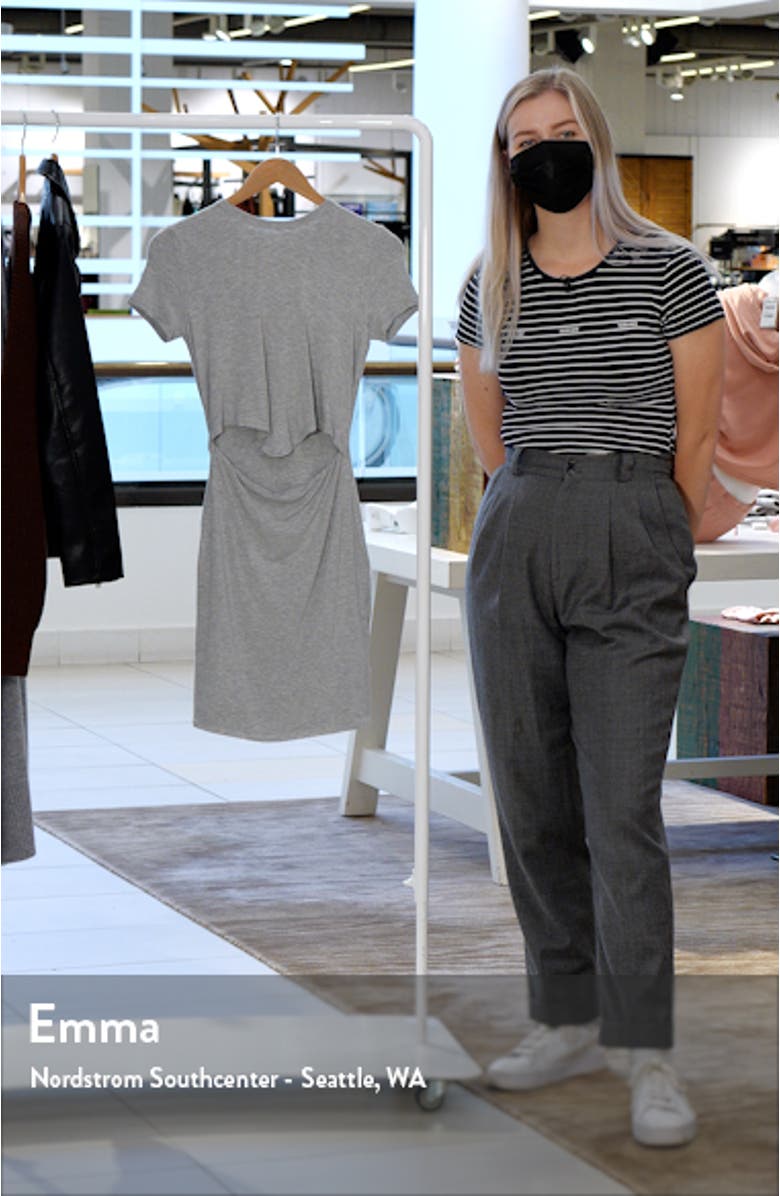 Knot Front Short Sleeve Minidress, sales video thumbnail
