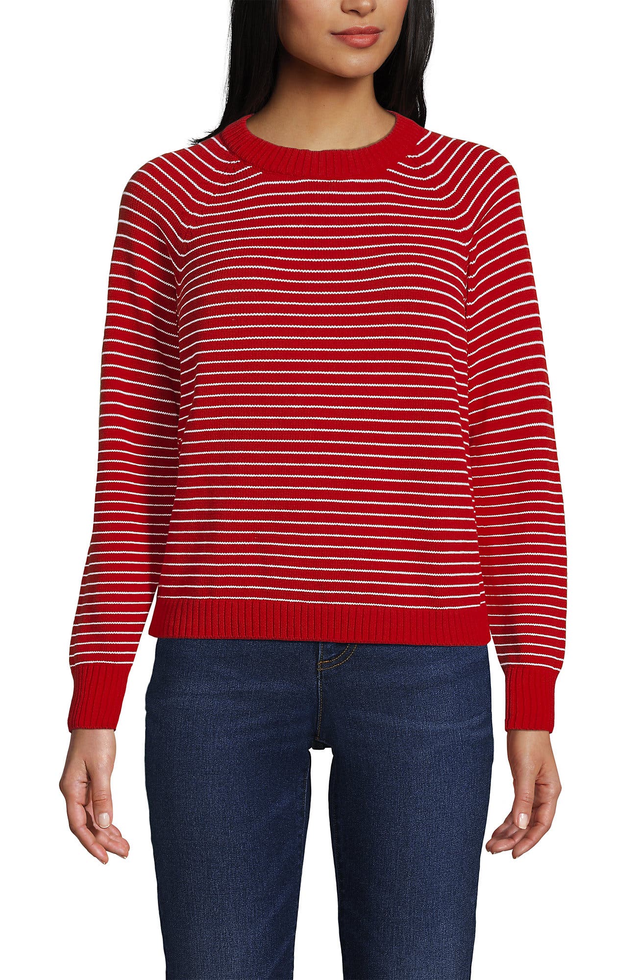 Compass Red/Ivory Mini Stripe