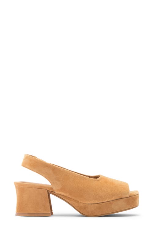 Jeffrey Campbell Extendo Slingback Platform Sandal In Beige Suede