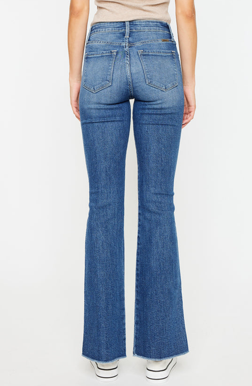 Kancan Citrine High Rise Bootcut Jeans In Medium Wash