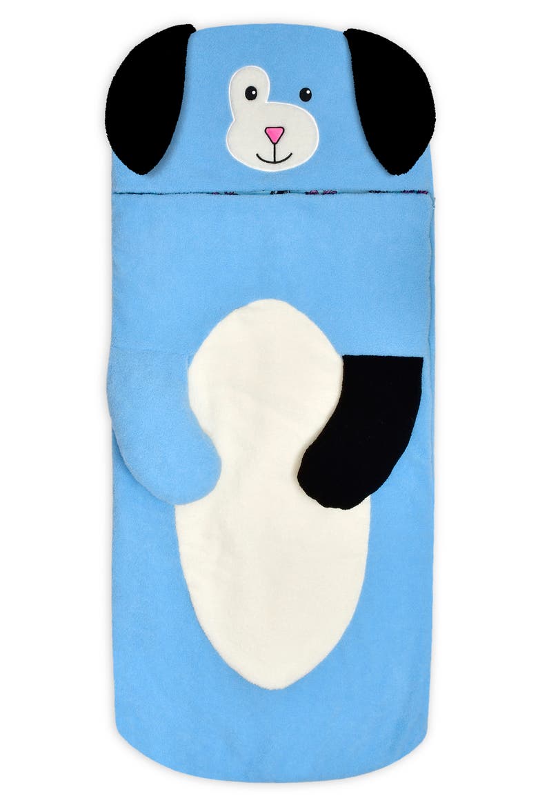 Puppy Dog Sleeping Bag, Main, color, BLUE