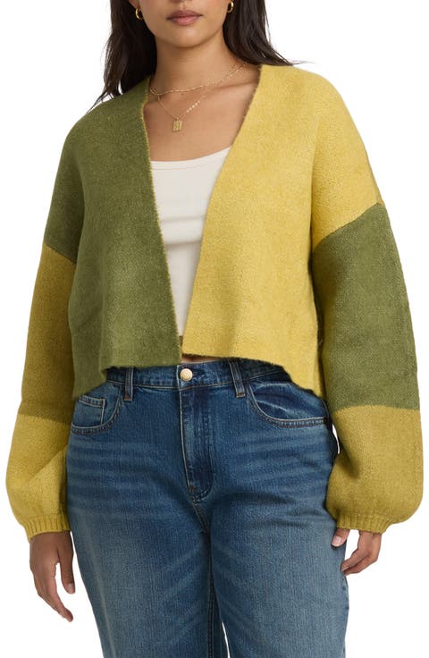 Block Out Colorblock Jacquard Cardigan