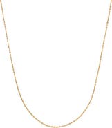 MADE BY MARY 14k Adjustable Flat Cable Chain