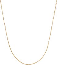 MADE BY MARY 14k Adjustable Flat Cable Chain