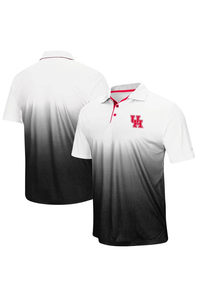 Men's Colosseum Gray Houston Cougars Magic Team Logo Polo, Alternate, color, Gray