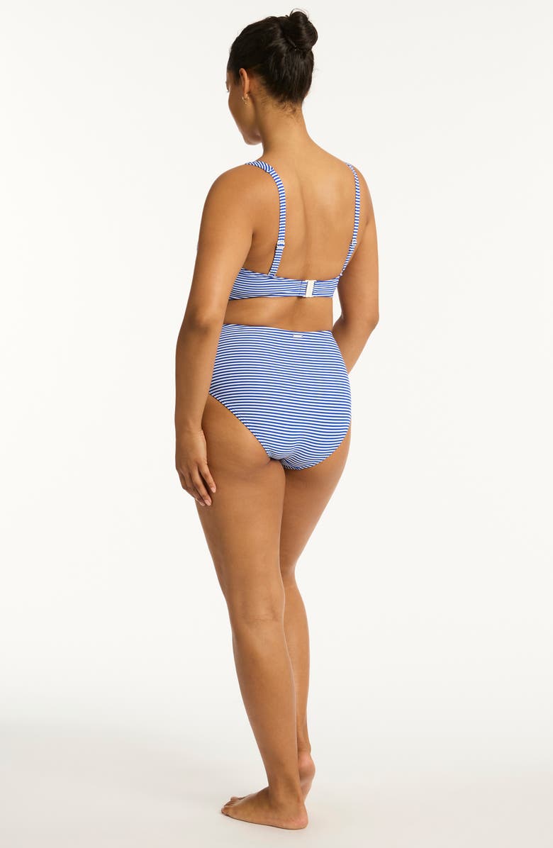 Sea Level Varsity Cross Front Bikini Top, Alternate, color,