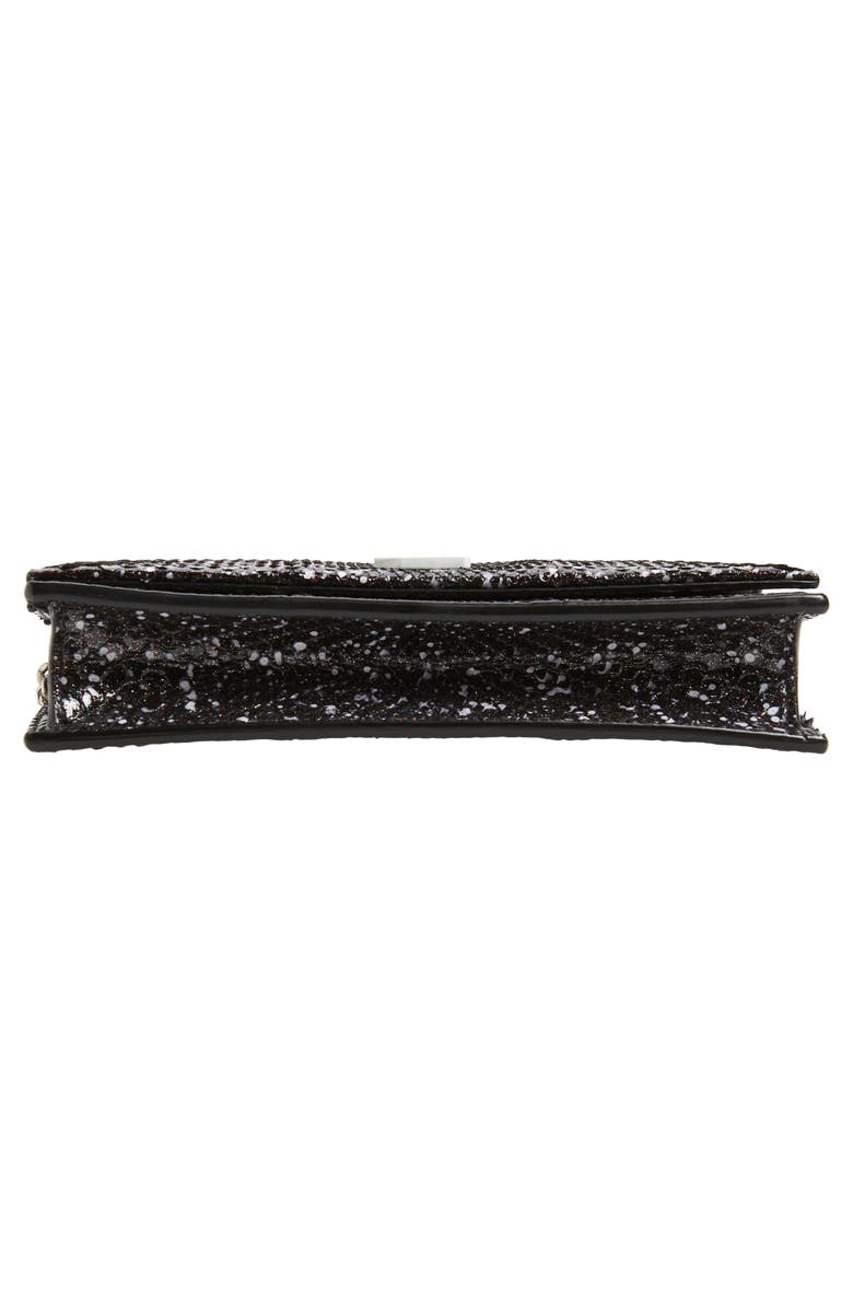 Saint Laurent Kate Sparkle Genuine Python Wallet on a Chain, Alternate, color,