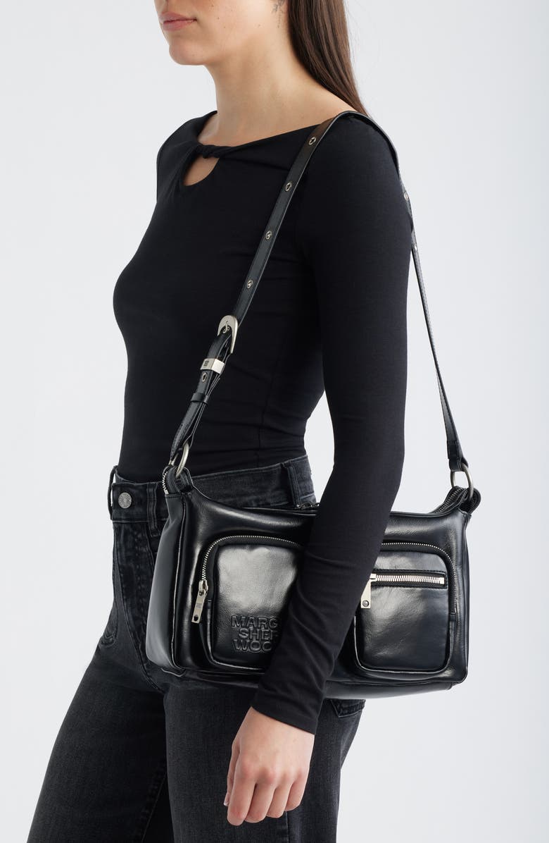 MARGESHERWOOD Outpocket Leather Hobo Bag, Alternate, color,