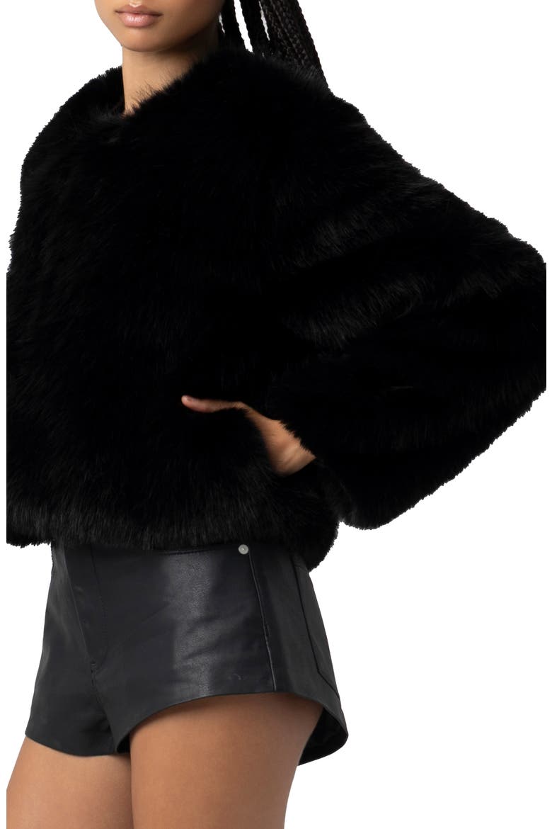 Faux Fur Crop Jacket, Alternate, color, CASH FLOW