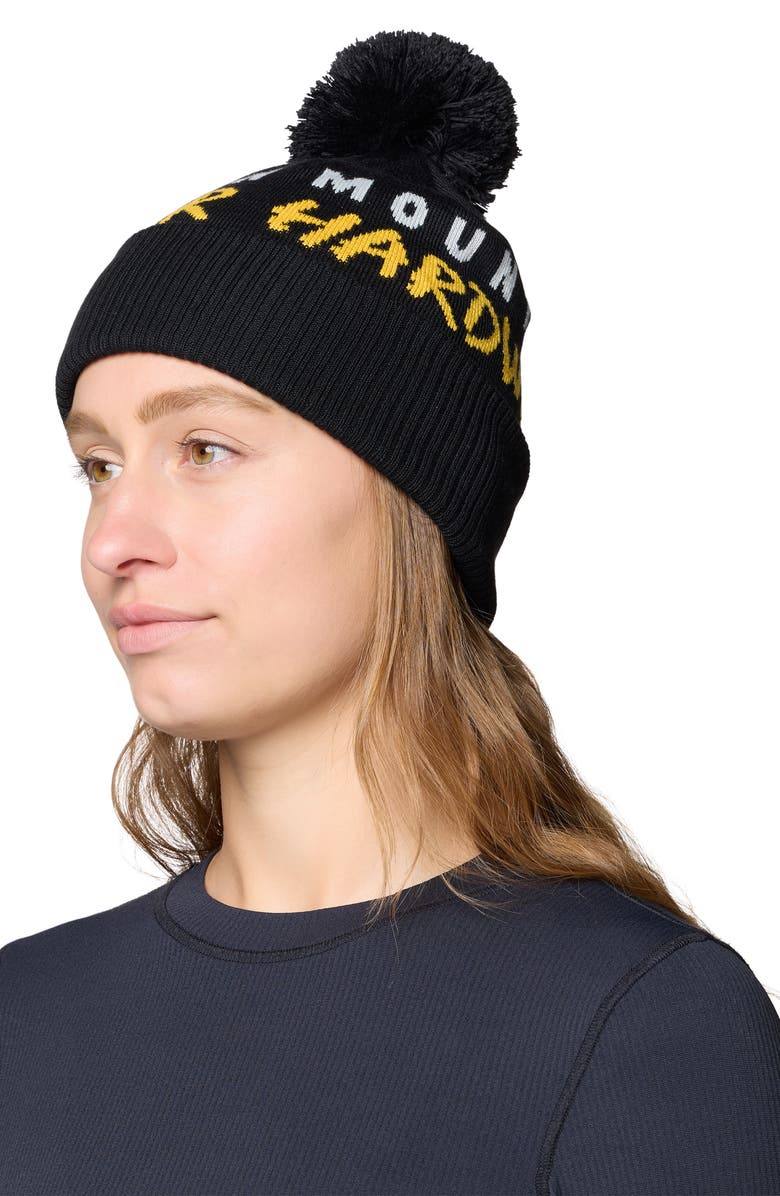 Mountain Hardwear Aprespro Pom Beanie, Alternate, color, Black