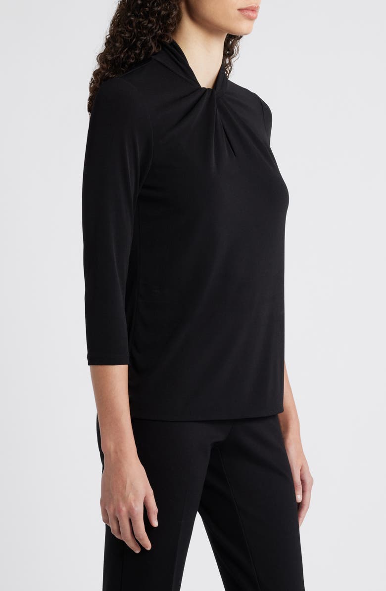 Anne Klein Twist Neck Keyhole Top, Alternate, color, 