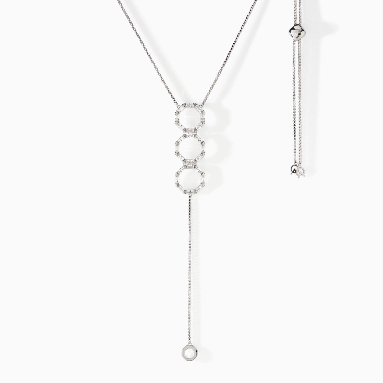 Ora Ana The Stella Lariat Necklace In Metallic