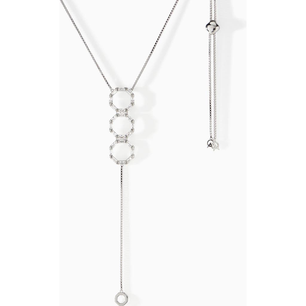 Ora Ana The Stella Lariat Necklace In Metallic