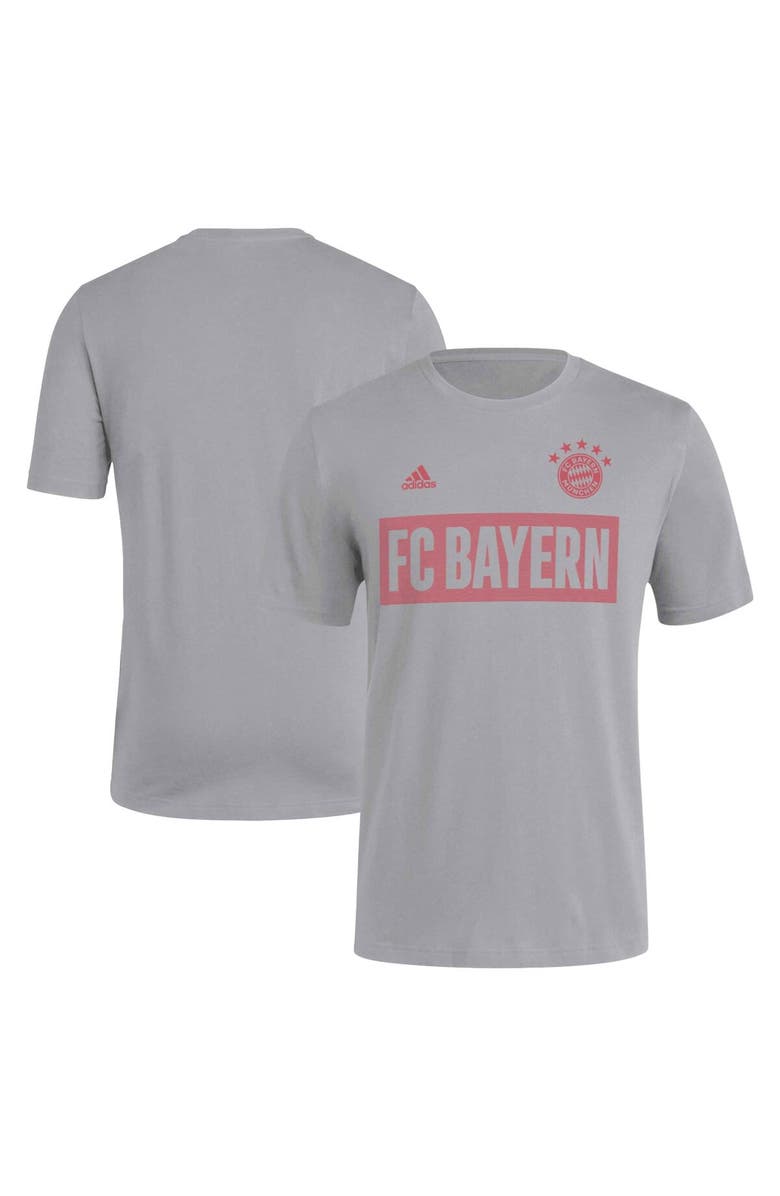 adidas Men's adidas Gray Bayern Munich Block T-Shirt, Alternate, color, 