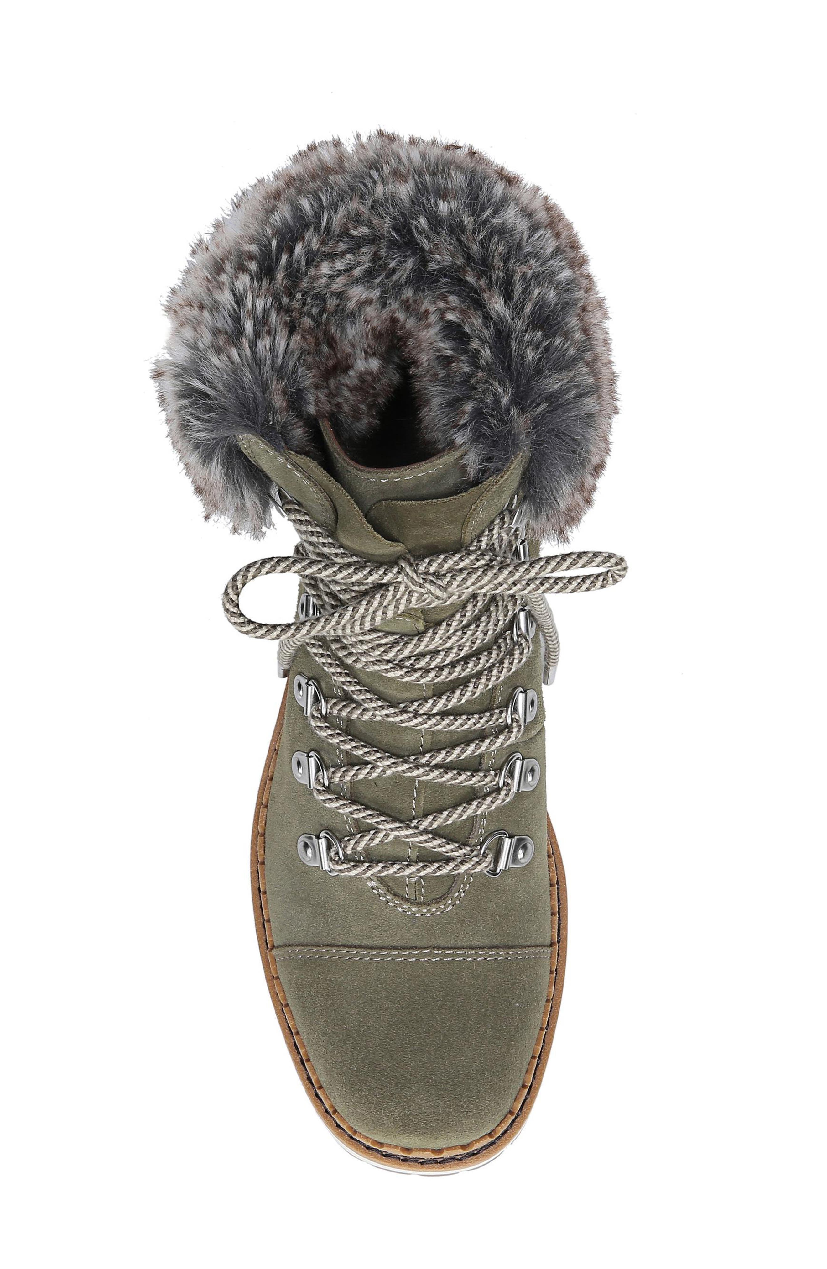 Sam Edelman Bowen Faux Fur Trim Bootie, Alternate, color, 