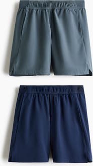 H&M 2-pack Four-way Stretch Shorts With Drymove