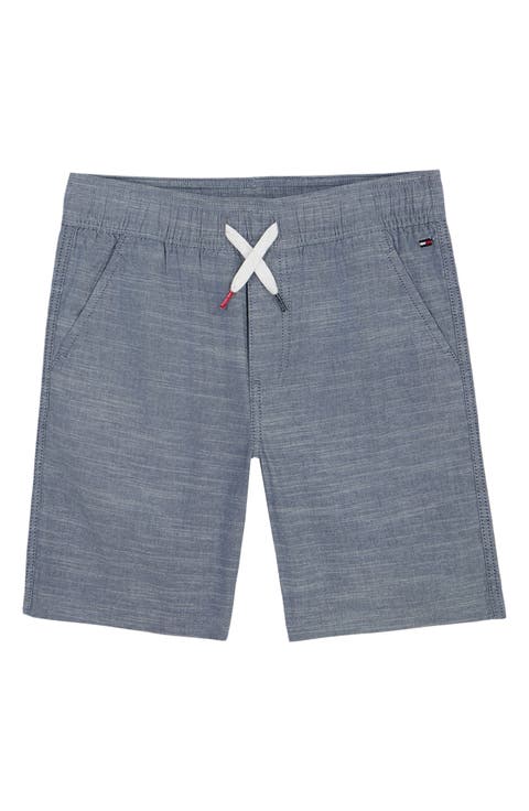 Kids' Textured Cotton Shorts