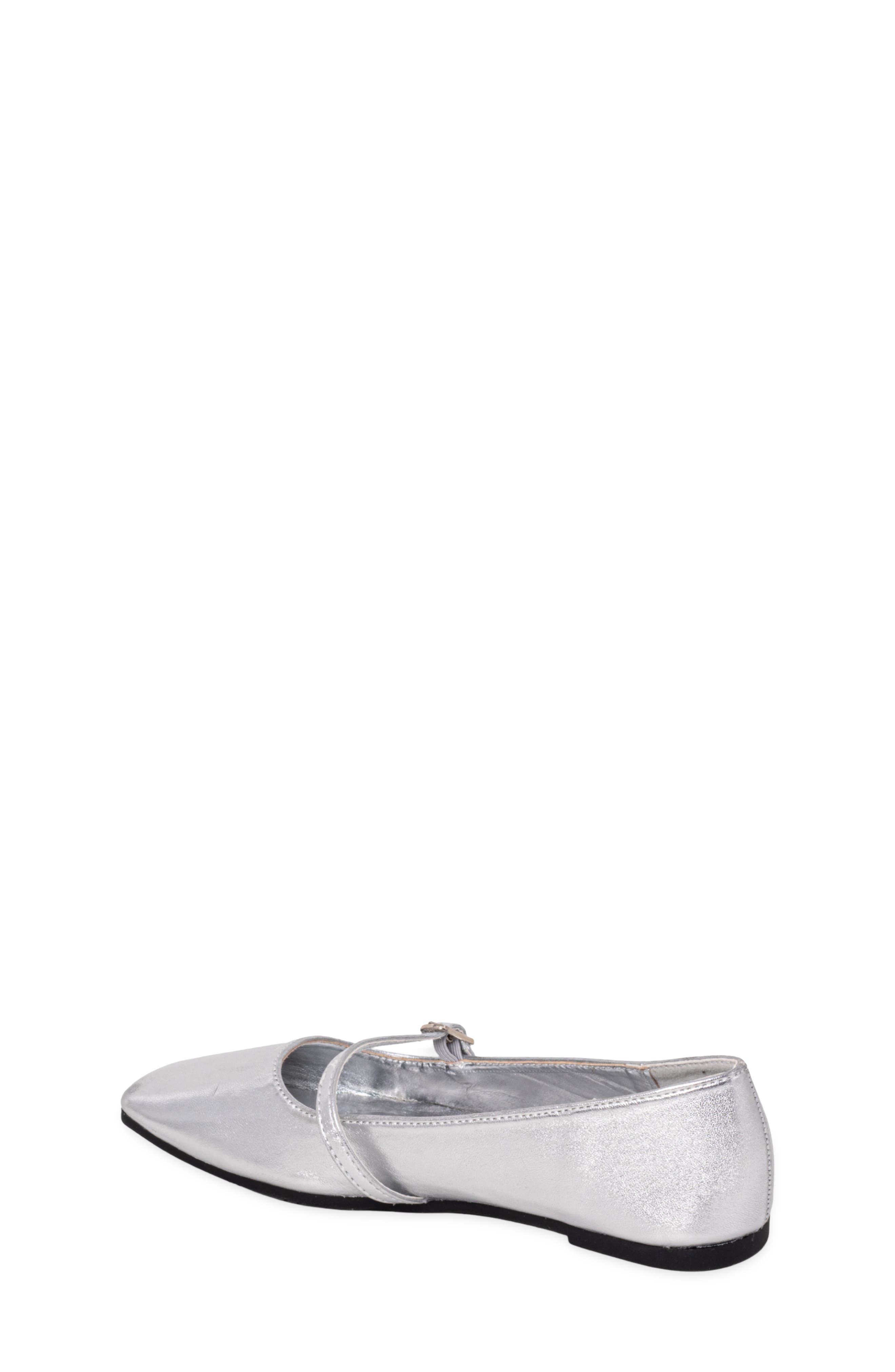 Kids' Adele Mini Faux Leather Mary Jane, Alternate, color, STERLING