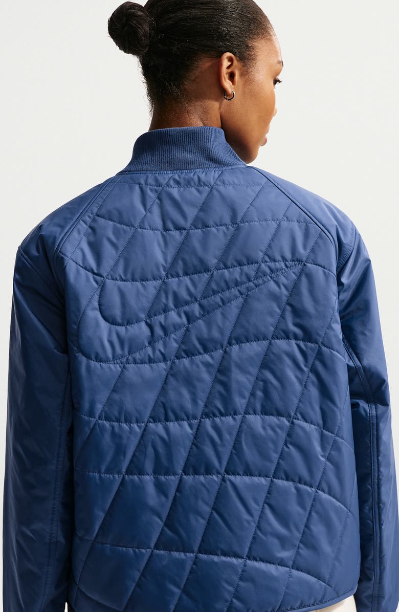 Nike Relaxed Water Repellent Quilted Jacket, Alternate, color, Mystic Navy/Sail