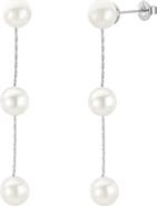 Untamed Petals Lilly Pearl Drop Earrings