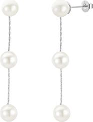 Untamed Petals Lilly Pearl Drop Earrings
