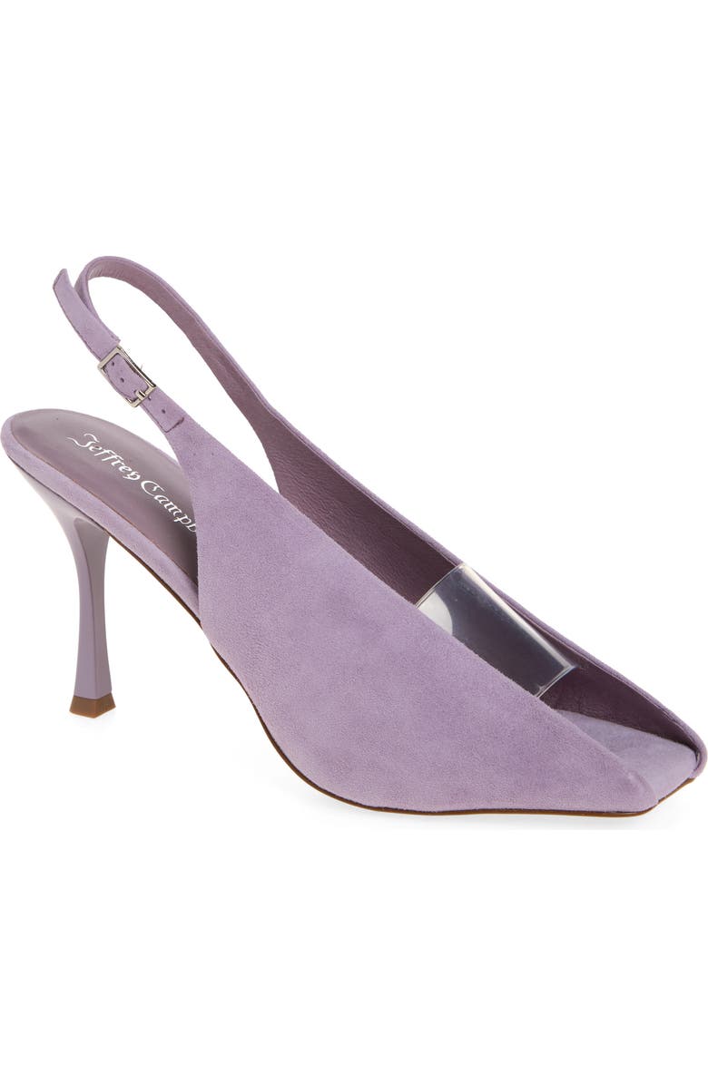 Jeffrey Campbell Patrizia Slingback Pump, Main, color, Lilac Suede
