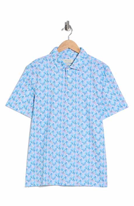Bugatchi OoohCotton® Leaf Print Polo
