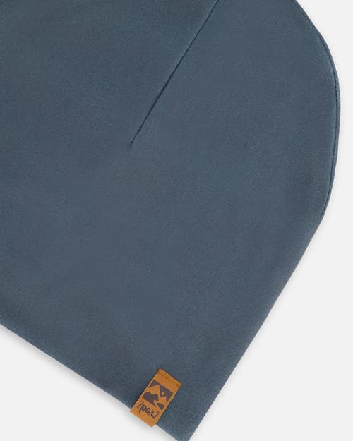 Deux Par Deux Baby Unisex Solid Beanie Hat Dark Gray In Dark Gray