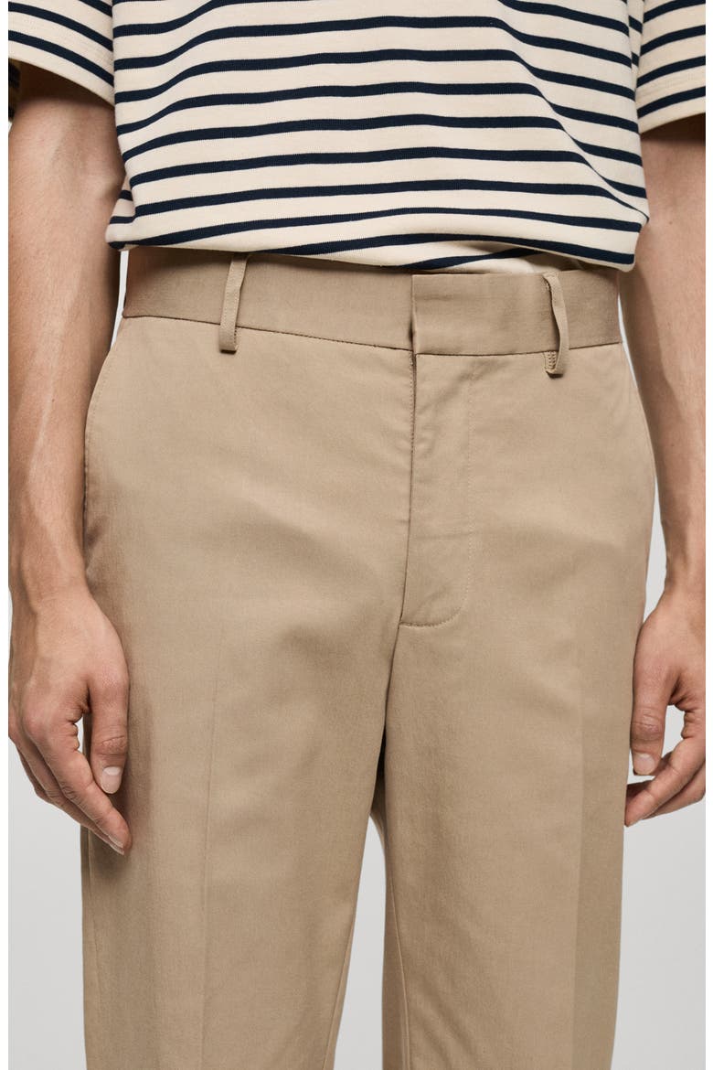 Regular Fit Straight Leg Tencel® & Cotton Pants, Alternate, color, MEDIUM BROWN