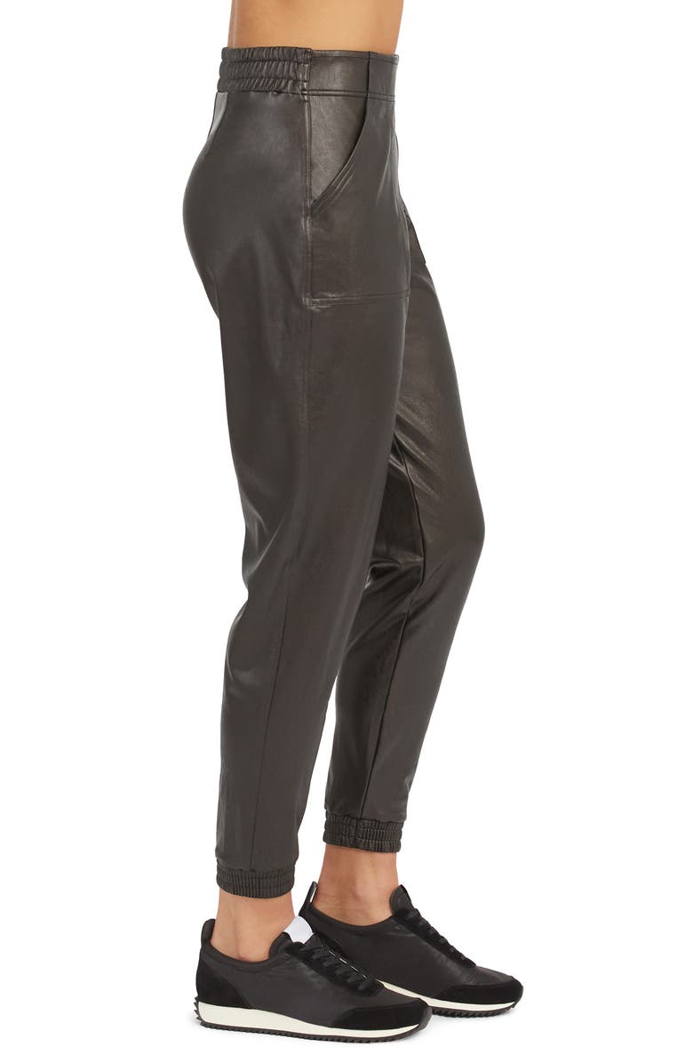SPANX<sup>®</sup> Faux Leather Jogger Pants, Alternate, color,