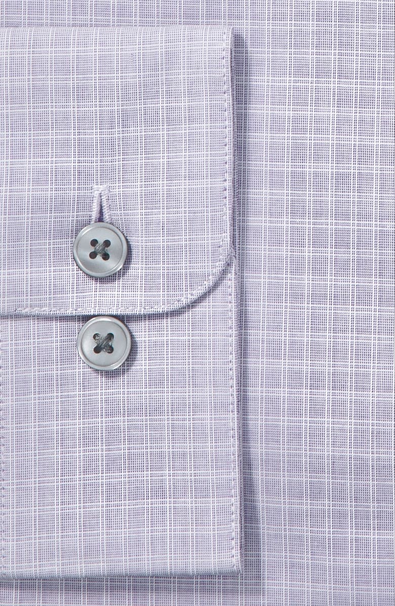 John Varvatos Star USA Slim Fit Windowpane Plaid Dress Shirt, Alternate, color,