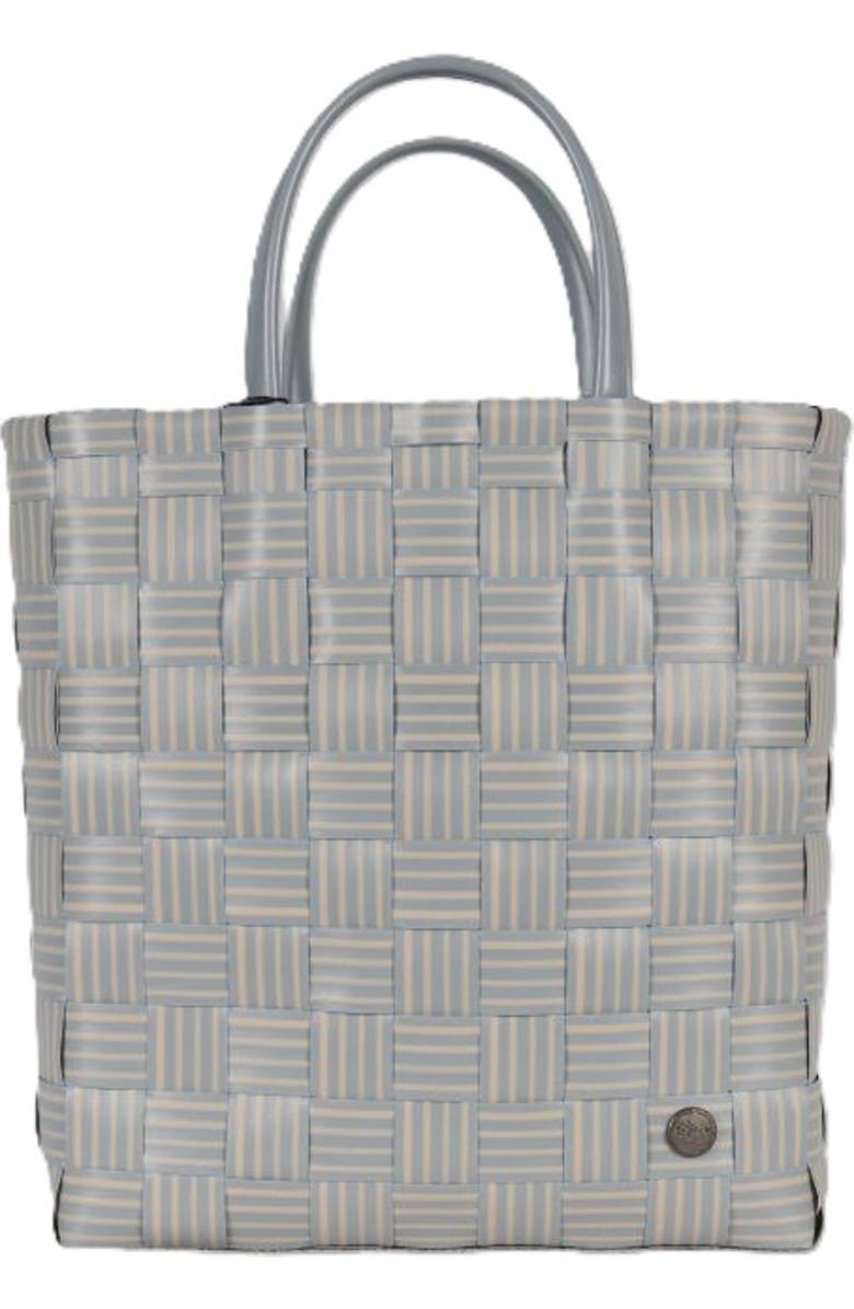 Handed By Joy Recycled Plastic Shopper, Alternate, color, Steel Grey