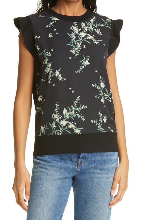 Zaphira Floral Print Top