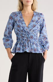 Derek Lam 10 Crosby Lilith Surplice Neck Top