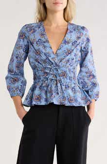 Derek Lam 10 Crosby Lilith Surplice Neck Top