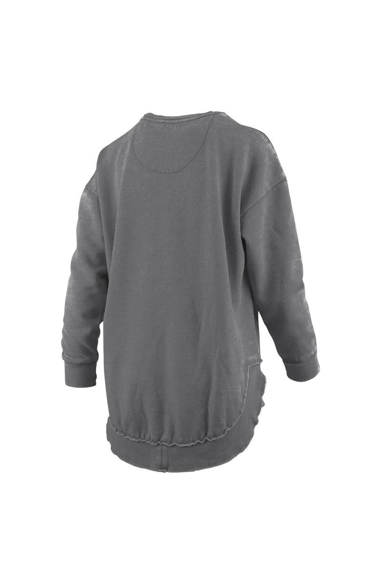 PRESSBOX Women's Pressbox Gray Texas A&M Aggies Vintage Wash Pullover Sweatshirt, Alternate, color, Gray