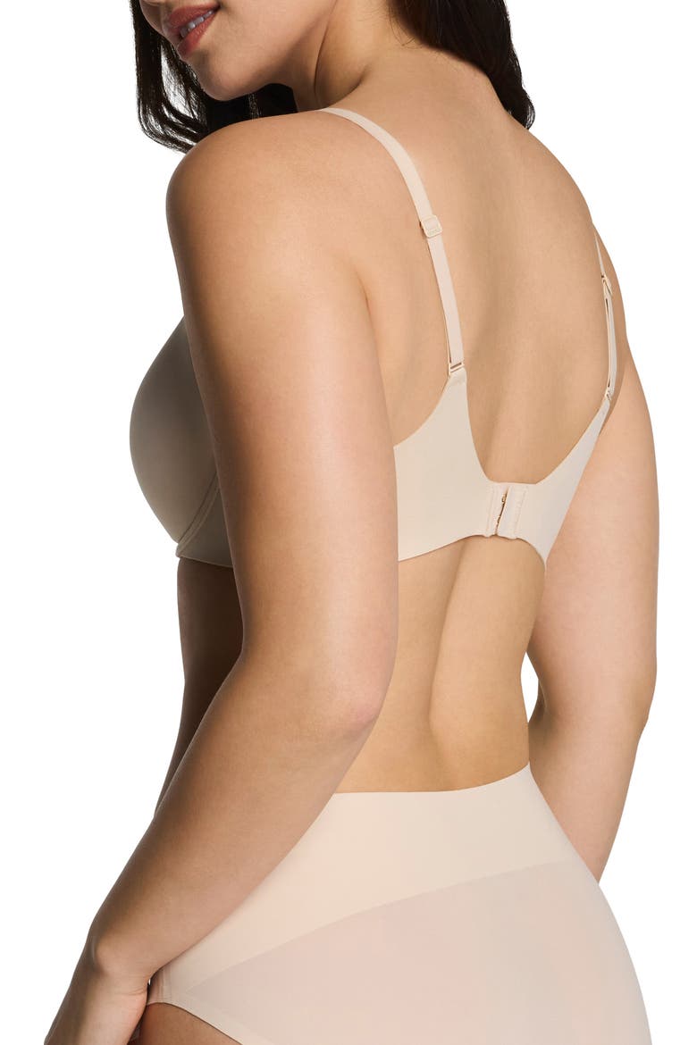 Lightly Lined Underwire T-Shirt Bra, Alternate, color, TOASTED COCONUT