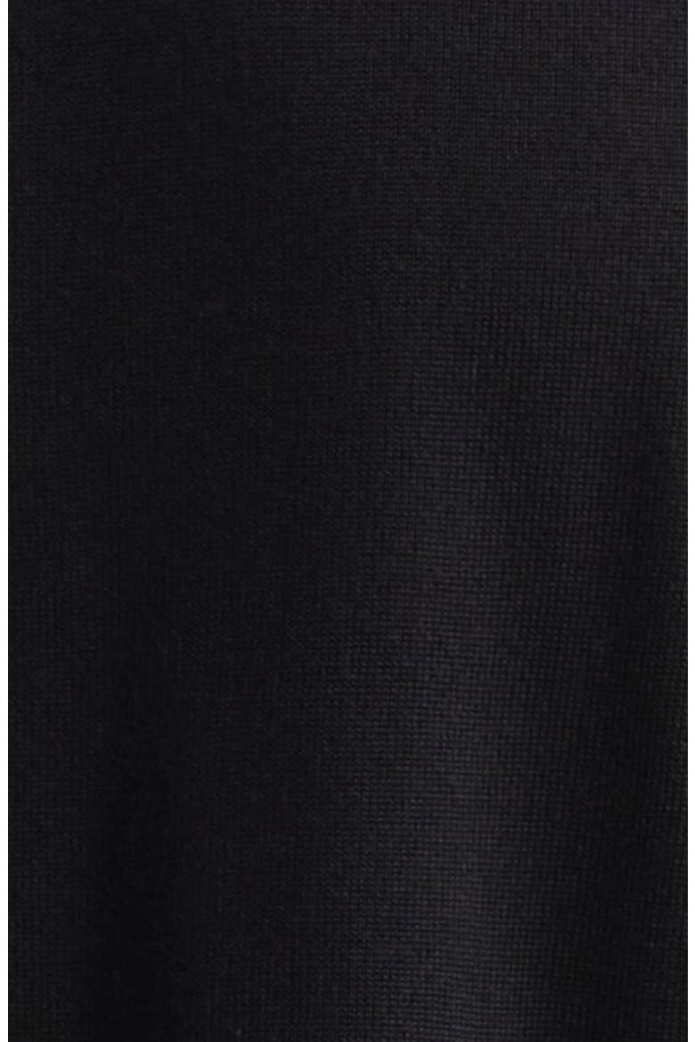 Extrafine Virgin Merino Wool Polo Sweater, Alternate, color, BLACK