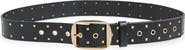 AllSaints Pyramid Stud & Eyelet Leather Belt