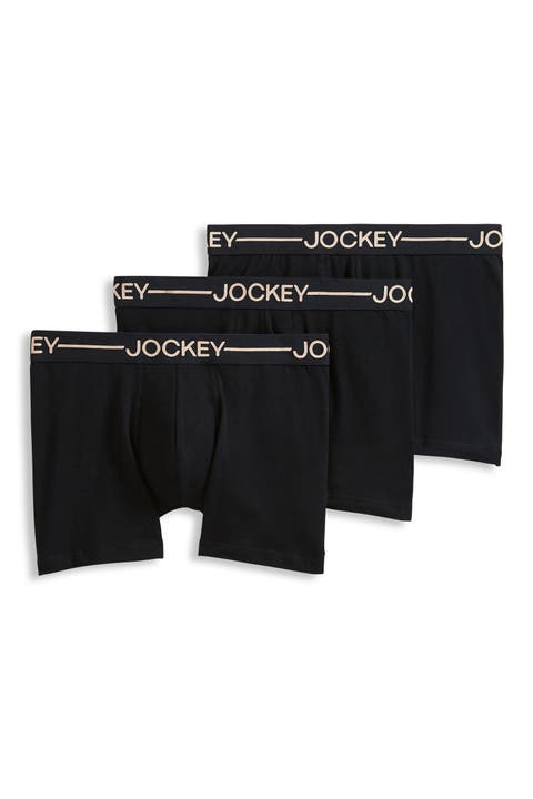Men's Organic Cotton Stretch 4" Trunk - 3 Pack