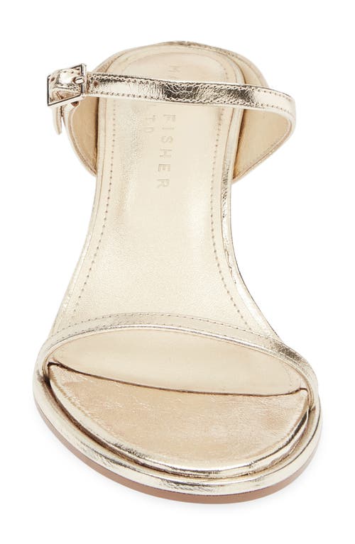 Marc Fisher Ltd Ayelet Strappy Sandal In Gold