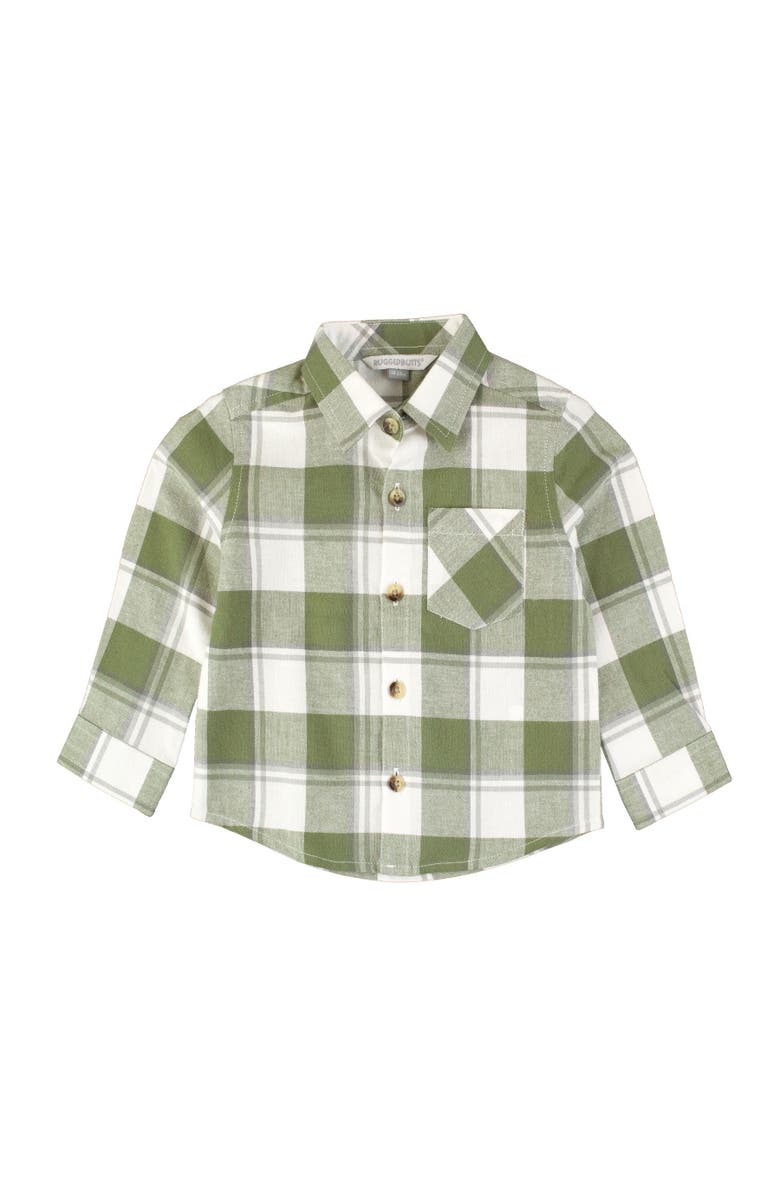 RuggedButts Boys Flannel Long Sleeve Button Down Shirt, Main, color, 