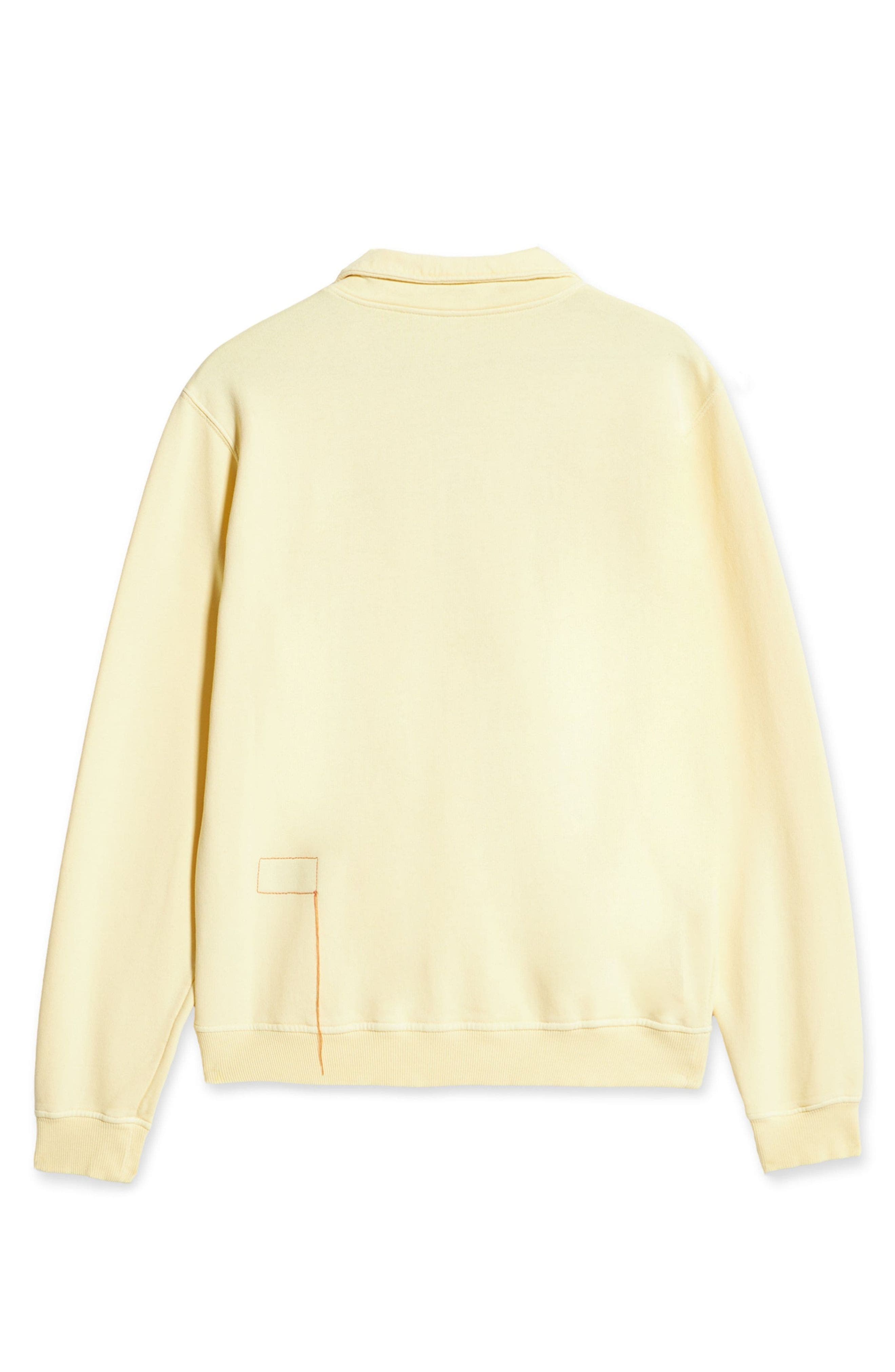 Fortela Yalep Brushed Jersey Quarter Zip Collared Sweatshirt (Men ...