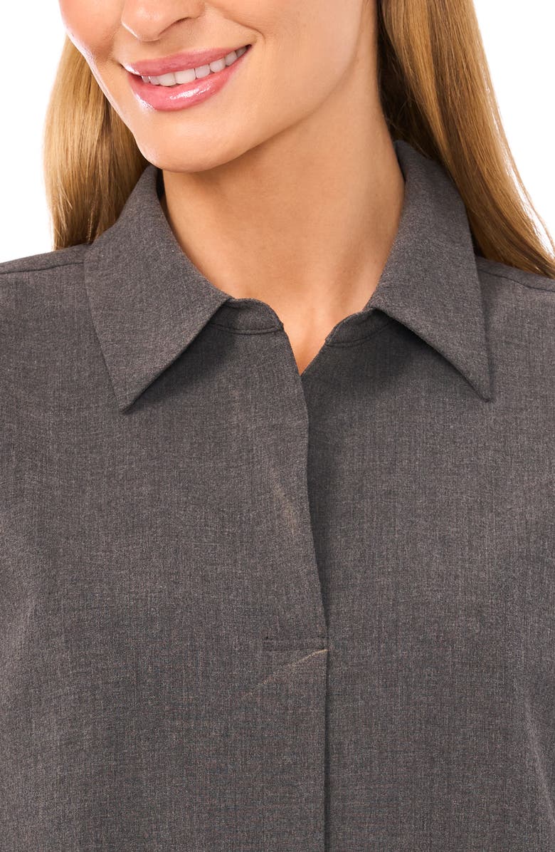 Halogen<sup>®</sup> Woven Shirt, Alternate, color, Medium Heather Grey