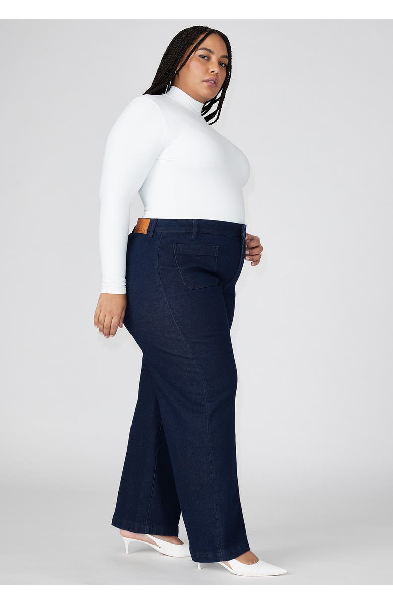 ELOQUII The Trouser Jean, Alternate, color, Indigo Rinse