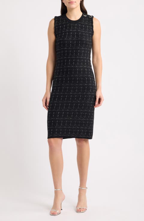 Tweed Shift Dress