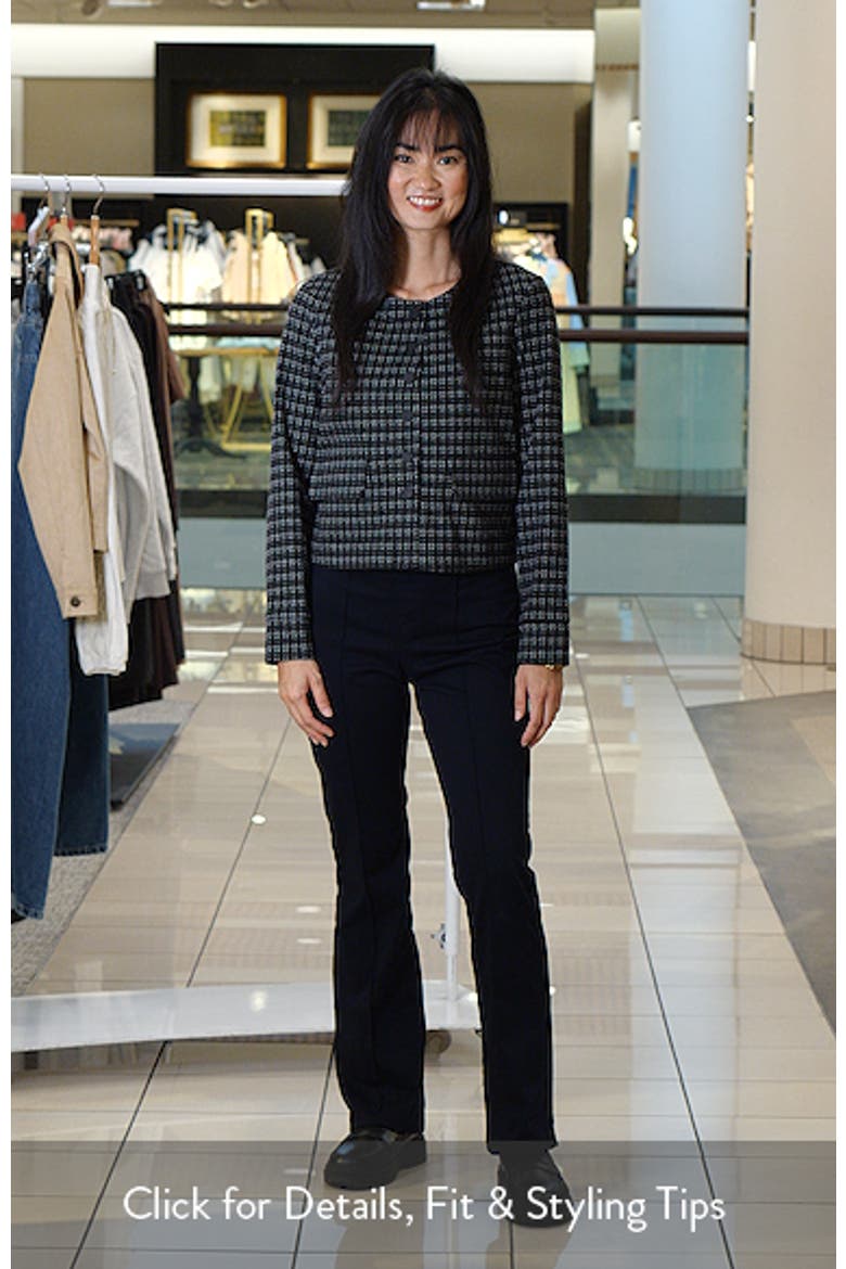 Collarless Jacquard Knit Jacket video