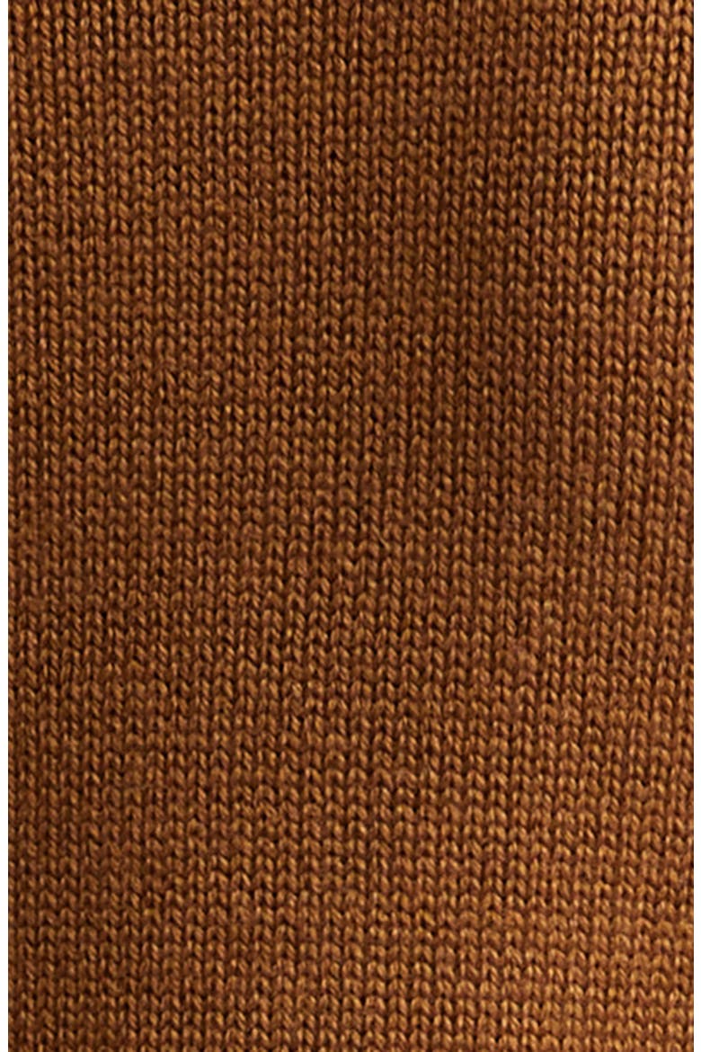 Acume Crop Virgin Wool Turtleneck Sweater, Alternate, color, TOBACCO