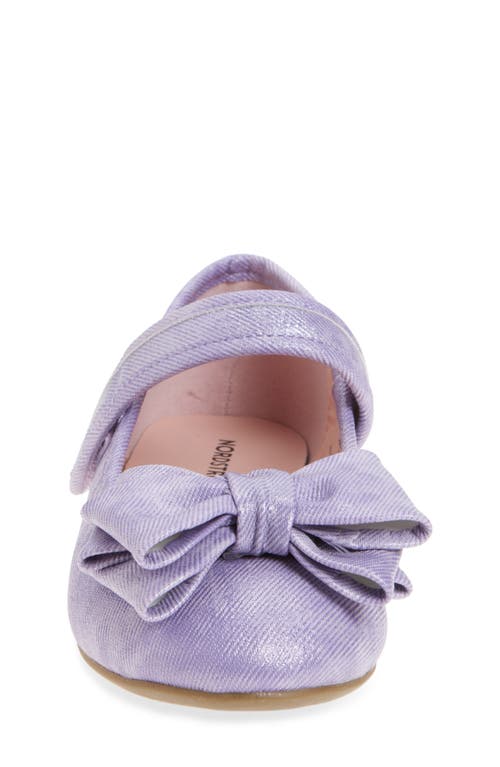 Nordstrom Kids' Blairre Bow Flat In Purple Shimmer